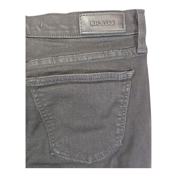 Big Star Jeans Solid Black Stretch Straight Premium Denim Size 31 - Picture 5 of 8